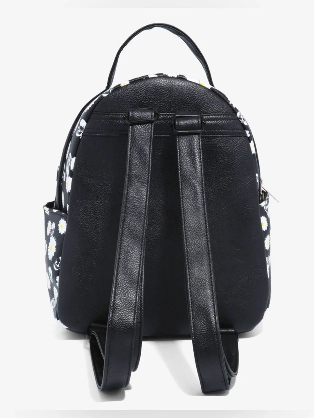 Hot topic Daisy and Skull Print Black Backpack